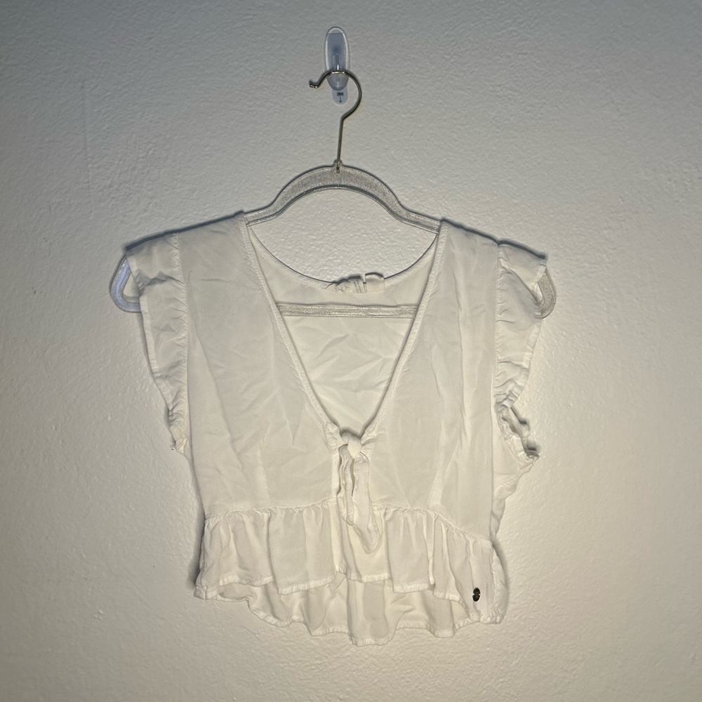 Roxy White Flowy Top